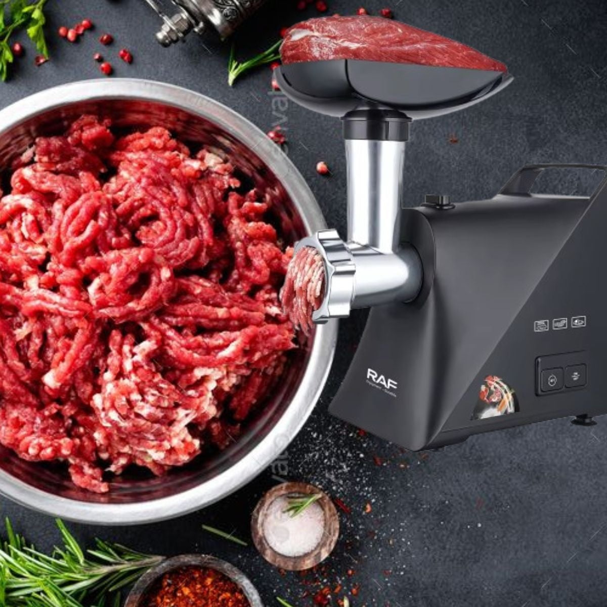 MÁQUINA ELÉCTRICA MOLEDORA PICADORA CARNE PROCESADORA JHN - 8