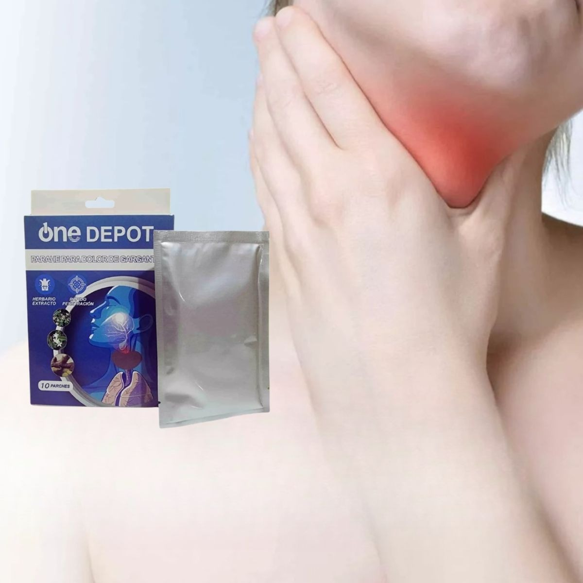 PARCHE HERBAL TOS DOLOR GARGANTA ALIVIO DURADERO 6 PACK JHN - 2