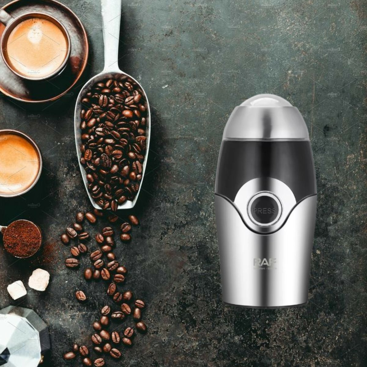 MOLINO ELÉCTRICO CUCHILLAS CAFÉ COMPACTO VERSÁTIL JHN - 7