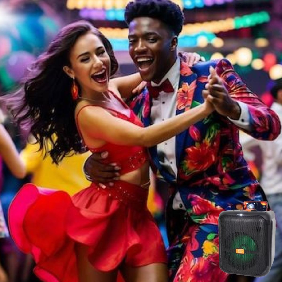 ALTAVOZ PORTÁTIL SONIDO POTENTE DISEÑO RESISTENTE JHN - 7