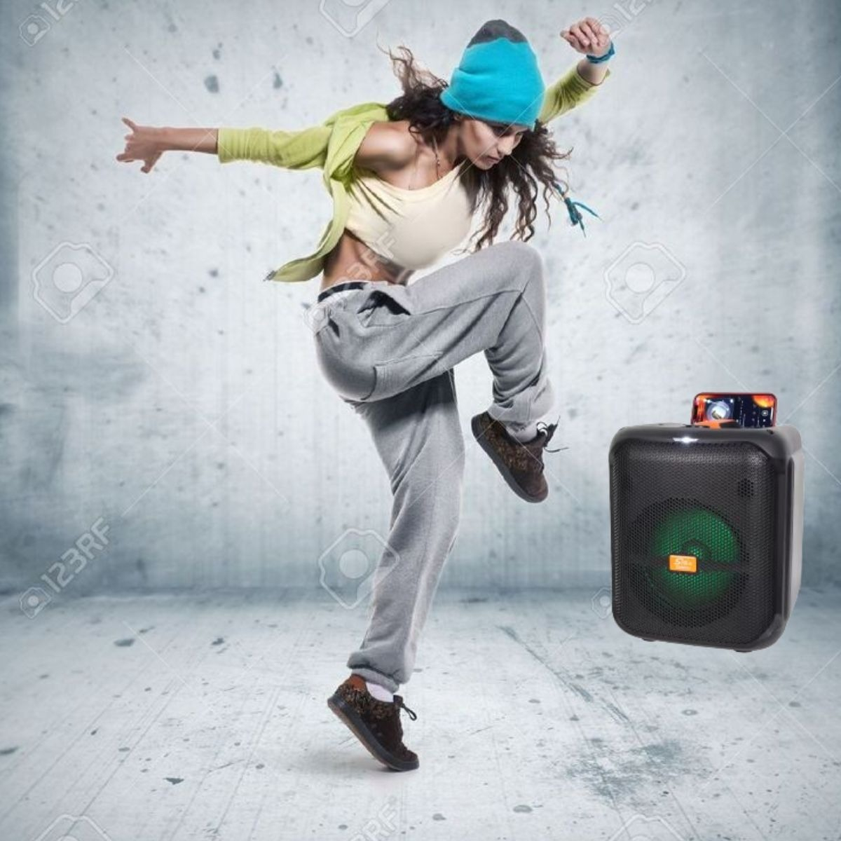 ALTAVOZ PORTÁTIL SONIDO POTENTE DISEÑO RESISTENTE JHN - 10