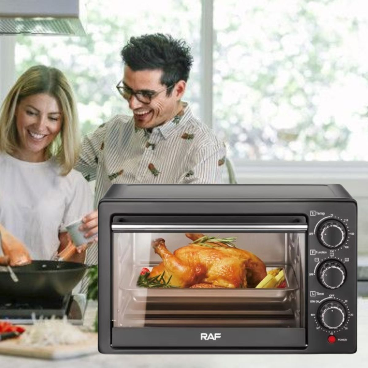 HORNO ELÉCTRICO VERSÁTIL COCCIÓN UNIFORME 1200W JHN - 4