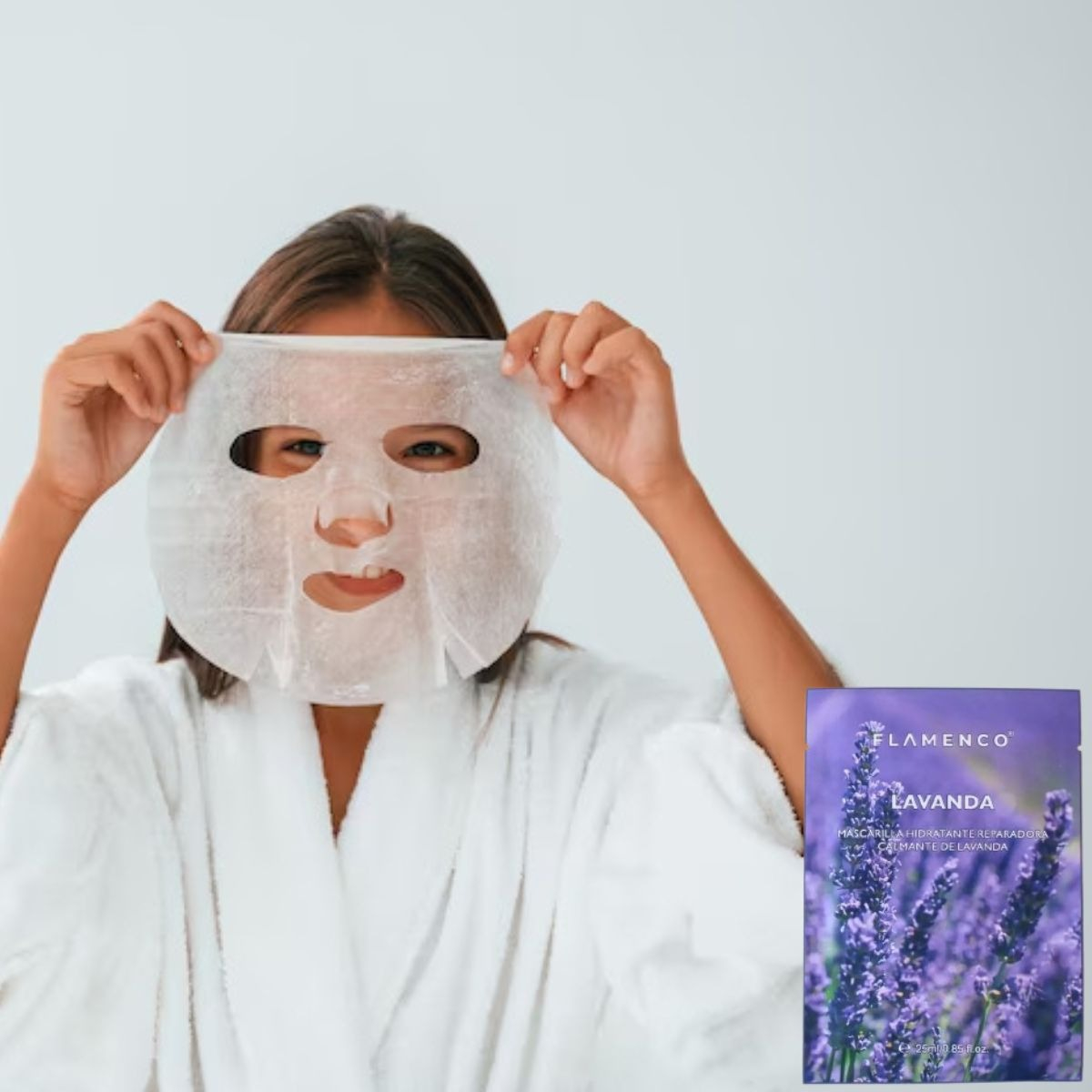 SET 3 MASCARILLAS FACIAL ANTIMANCHAS HIDRATANTE LAVANDA LAU - 5