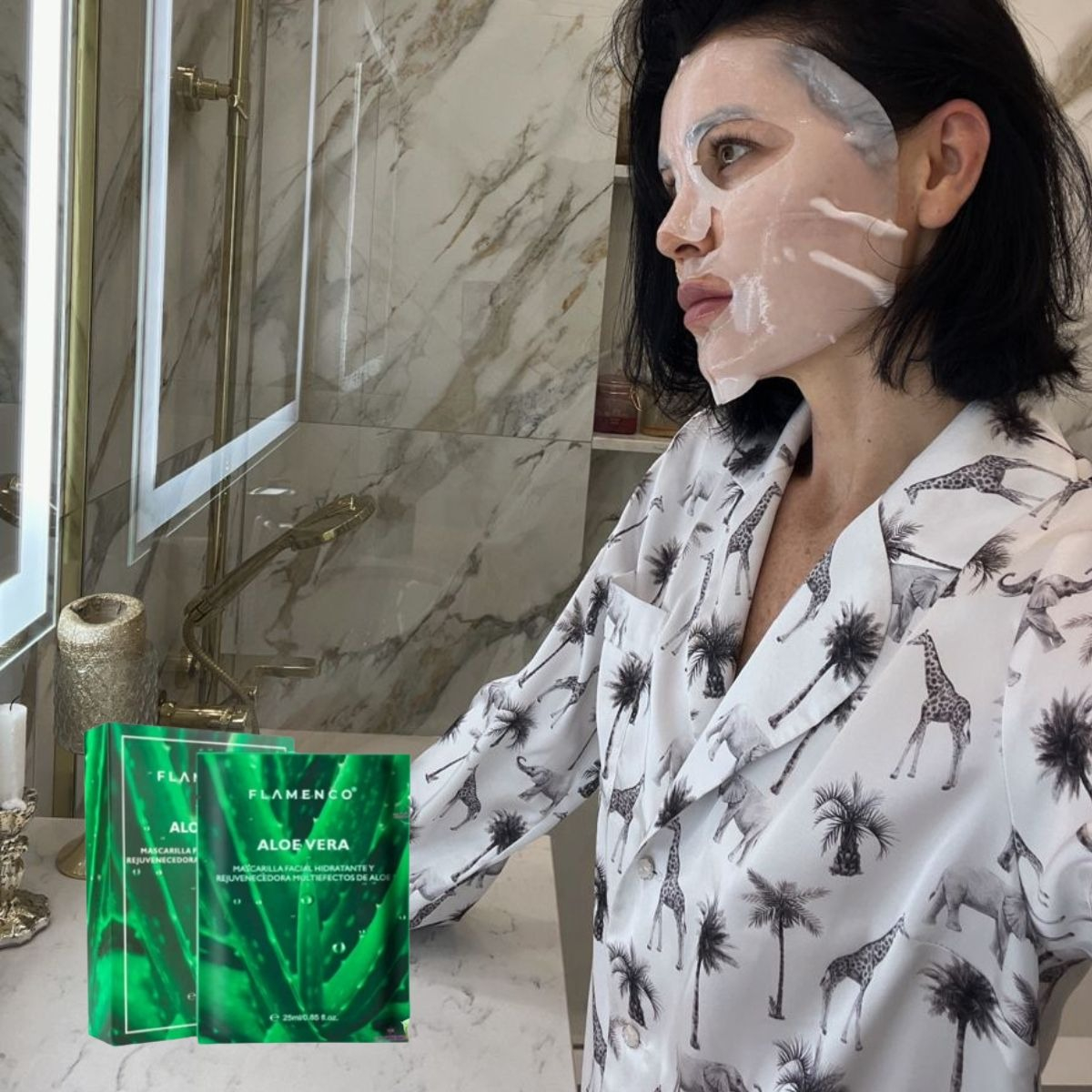 SET 3 MASCARILLA FACIAL ALOE VERA HIDRATACIÓ CALMANTE LAU - 3