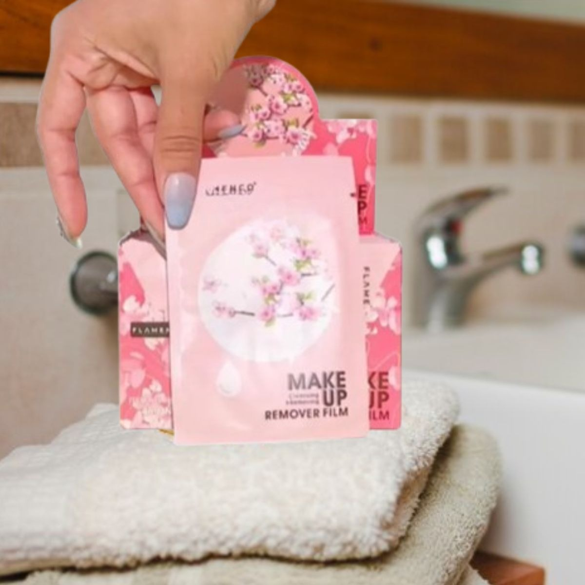 TOALLITA DESMAQUILLANTE ROSAS LIMPIEZA FRESCURA ESTILO LAU - 6