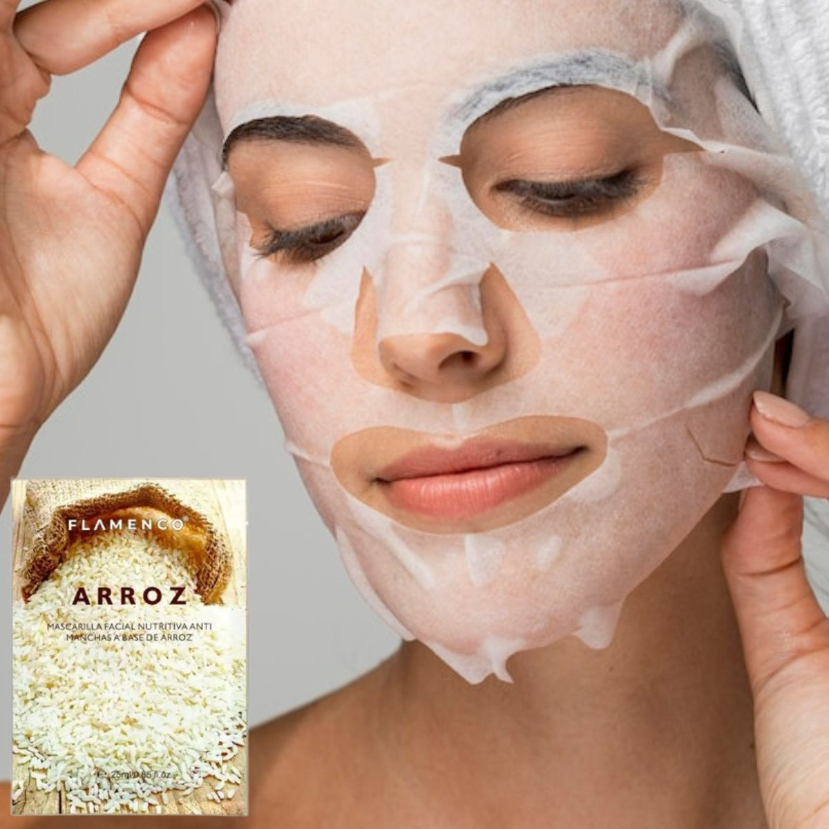 SET 2 MASCARILLAS FACIAL NUTRITIVA ANTI-MANCHAS ARROZ LAU - 10