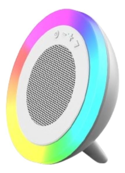 PARLANTE ALTAVOZ PORTATIL LUZ RGB MODERNO HOGAR OFICINA LAU - 1