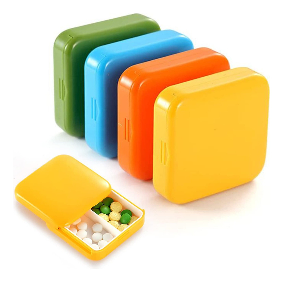 SET 5 PASTILLEROS MINI MEDICINA TABLETAS COMPRIMIDOS LAU - 1