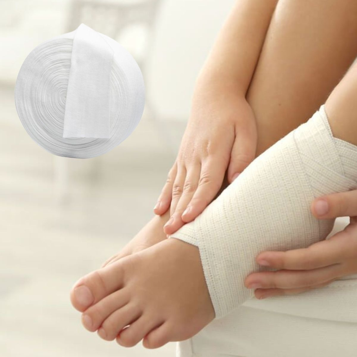 SET 2 VENDA TUBULAR 5,5 CM MEDICA COMPRESION LESION LAU - 9