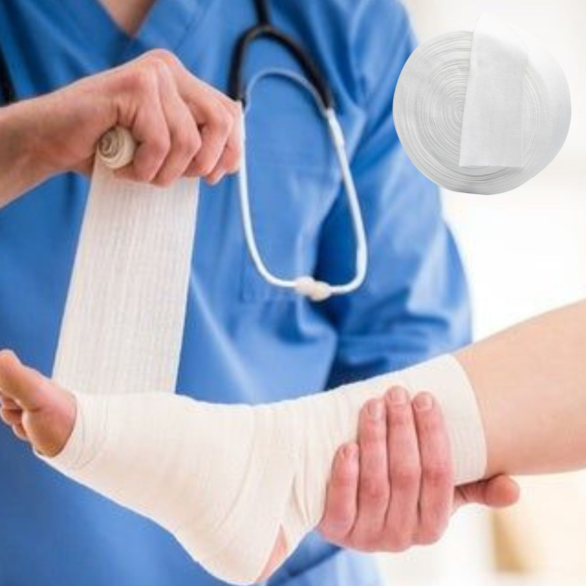 SET 2 VENDA TUBULAR 5,5 CM MEDICA COMPRESION LESION LAU - 10