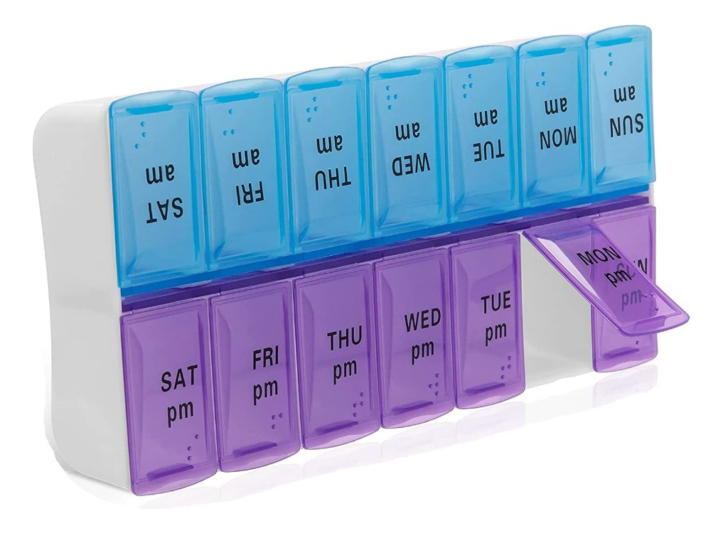 SET 3 PASTILLEROS TOMA SEMANAL PLASTICO PORTATIL LAU - 1