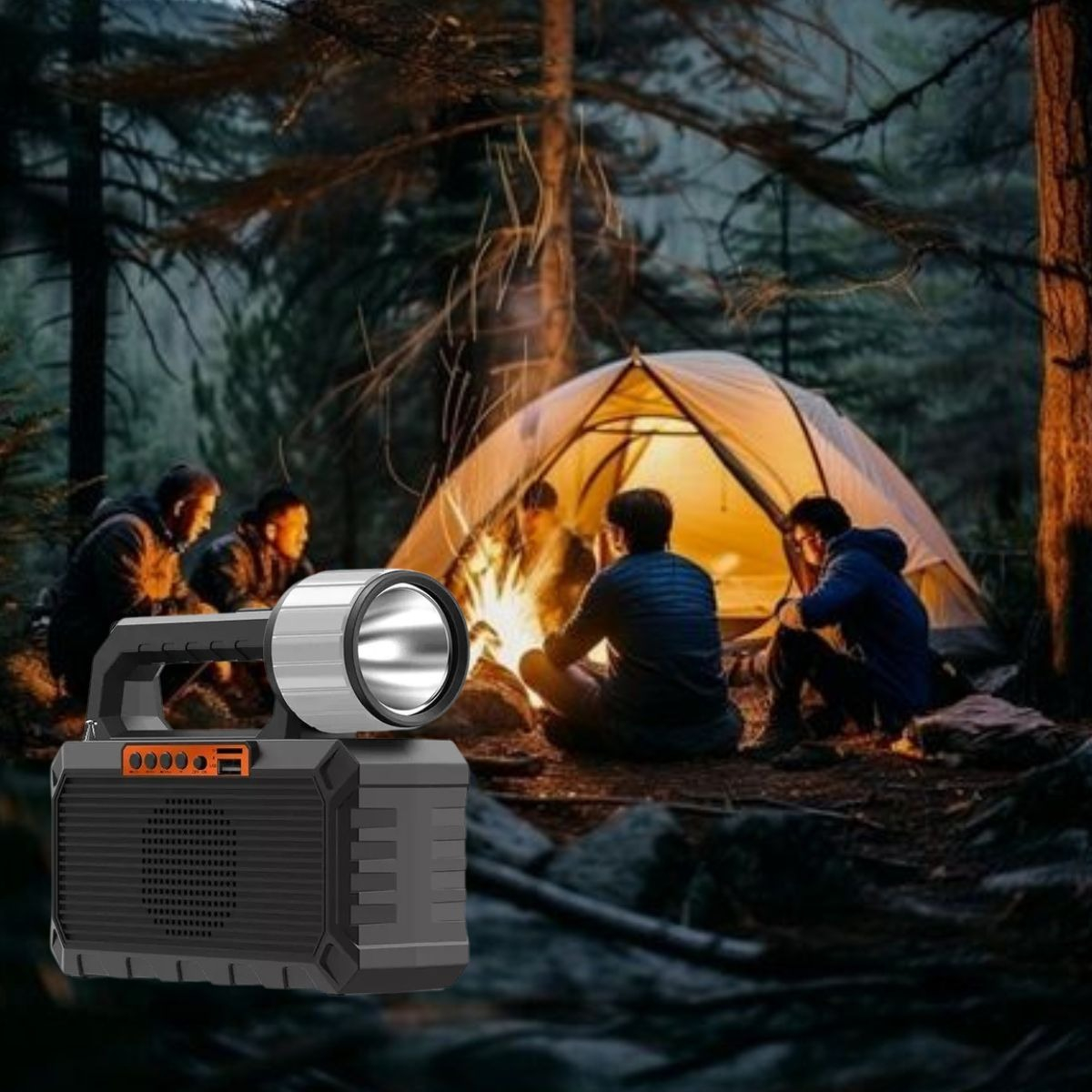 KIT LINTERNA SOLAR 4 EN 1 CAMPING EMERGENCIA USO DIARIO LAU - 3