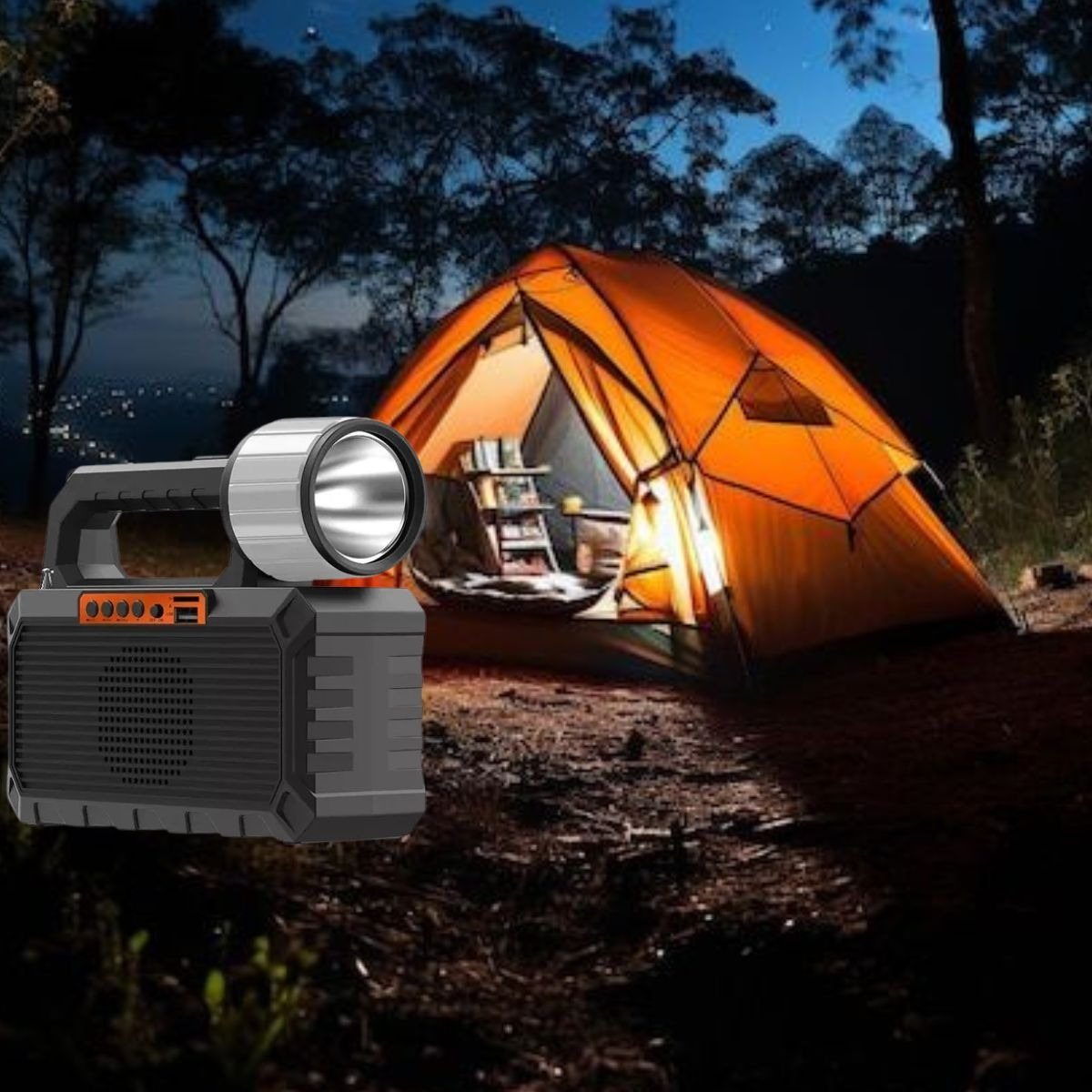 KIT LINTERNA SOLAR 4 EN 1 CAMPING EMERGENCIA USO DIARIO LAU - 8