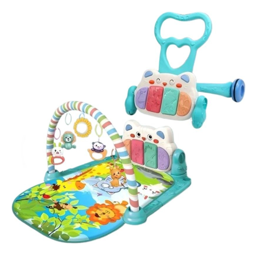 GIMNASIO PIANO MUSICAL 2 EN 1 CAMINADOR PARA BEBE LAU - 1