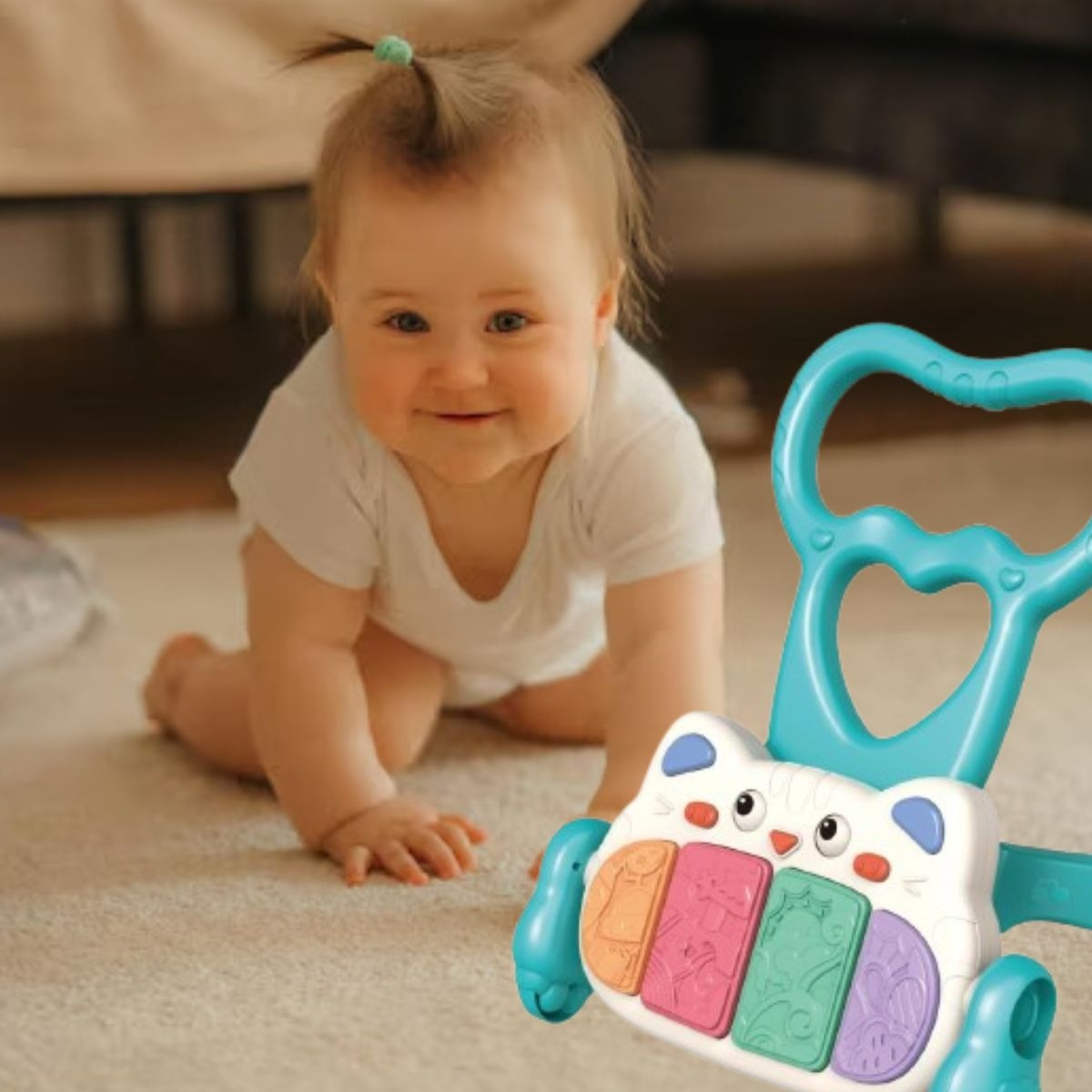 GIMNASIO PIANO MUSICAL 2 EN 1 CAMINADOR PARA BEBE LAU - 4