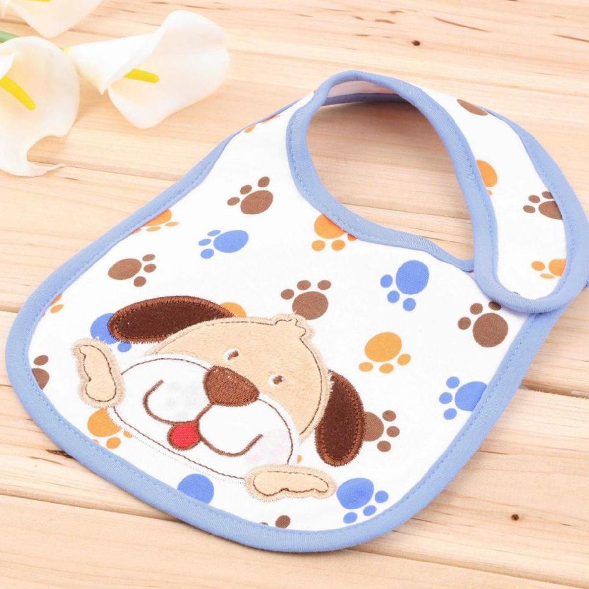 SET 8 BABEROS IMPERMEABLES BEBE MODERNO DIVERTIDO LAU - 9