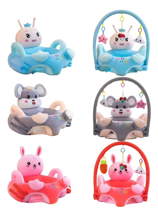 SILLA DE APOYO APRENDIZAJE FELPA SUAVE ERGONOMICO BEBES LAU - 4