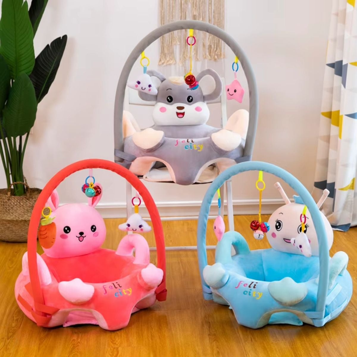 SILLA DE APOYO APRENDIZAJE FELPA SUAVE ERGONOMICO BEBES LAU - 8