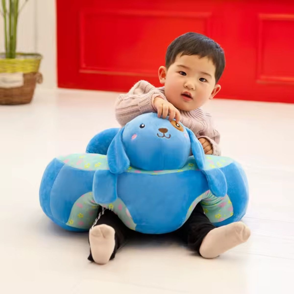 SILLA DE APOYO APRENDIZAJE INFANTILANTICAIDA SUAVE FELPA LAU - 7