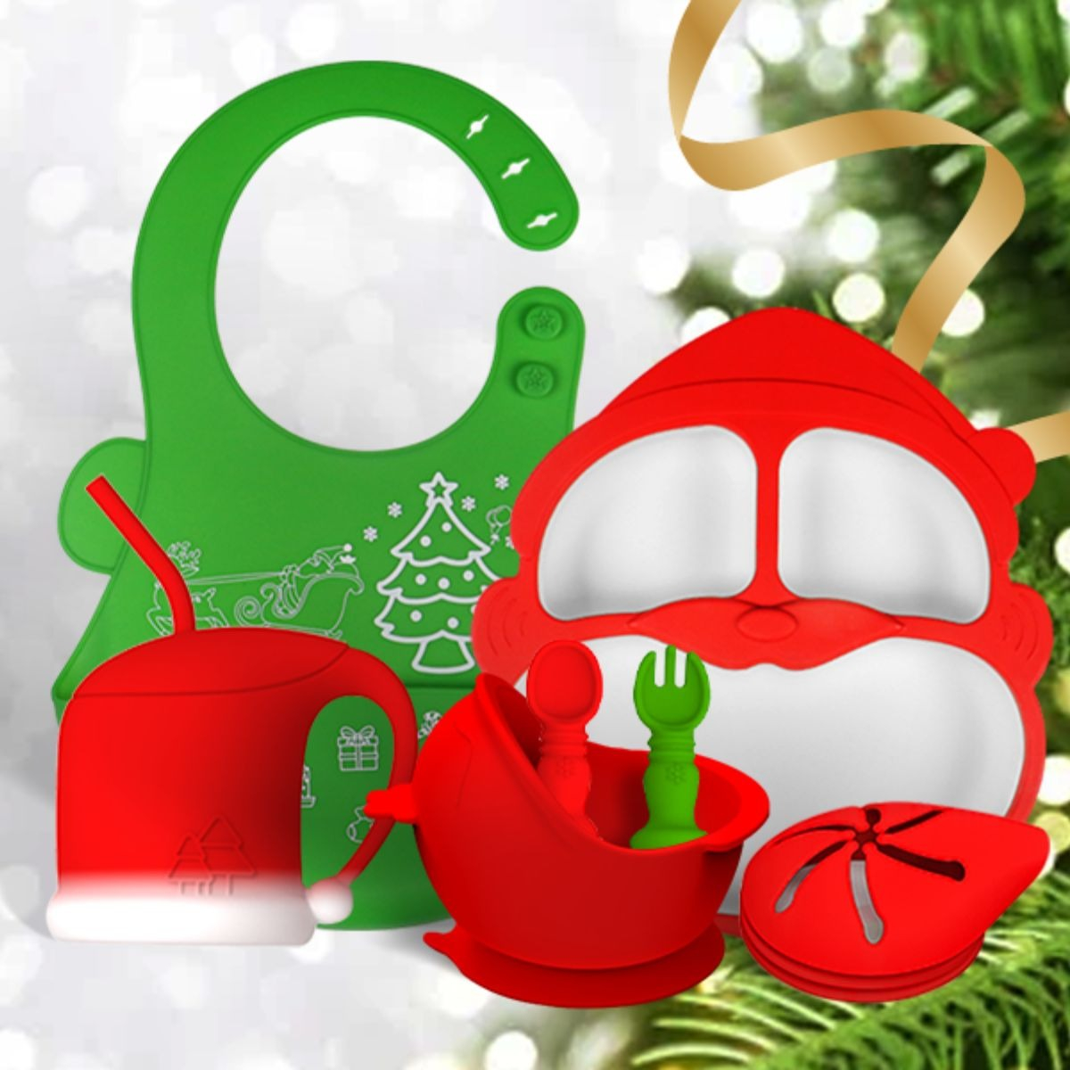 SET DE ALIMENTACION COMPLETO PLASTICO EDICION NAVIDAD LAU - 7
