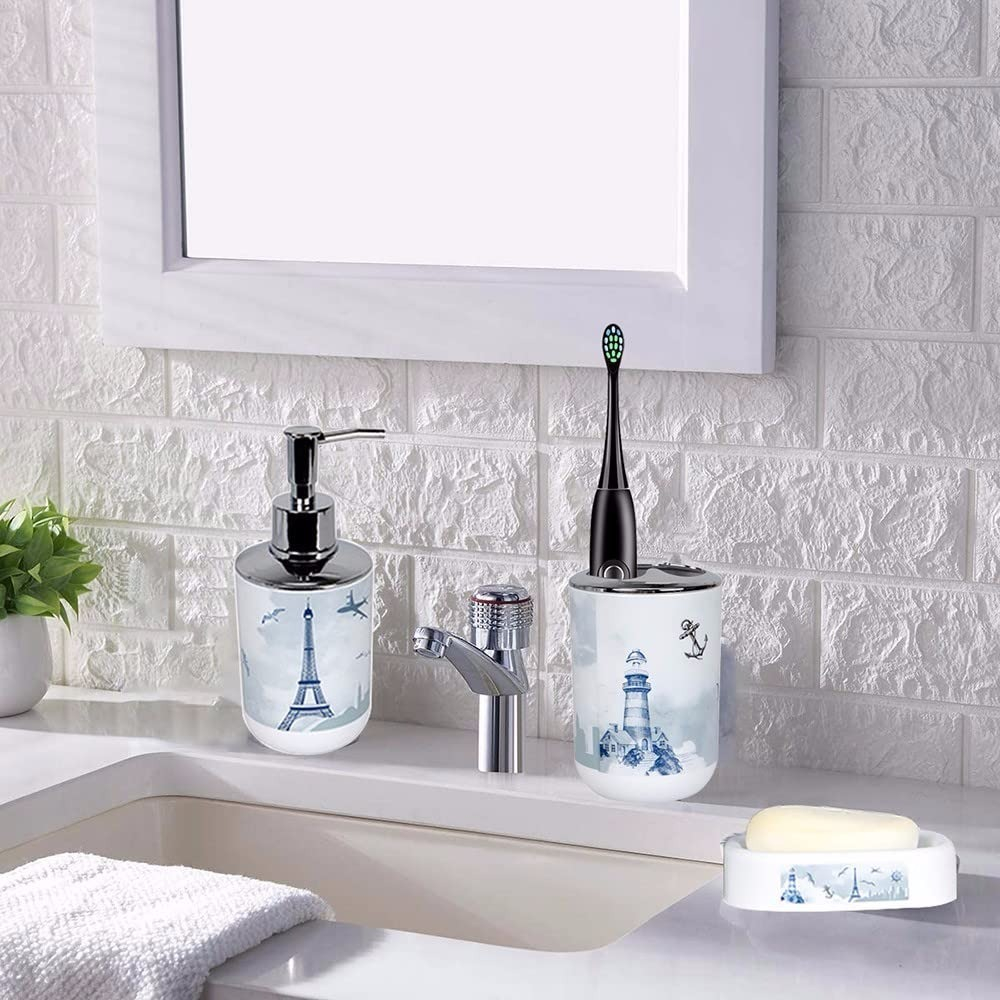 SET JUEGO BAÑO 6 PZAS DECORA BAÑO NIÑOS LAU - 4