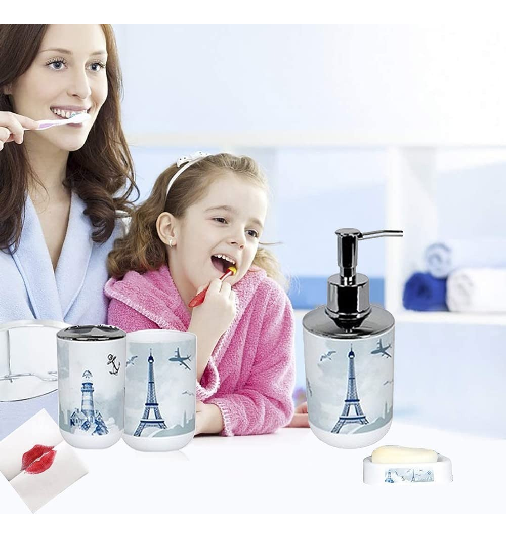 SET JUEGO BAÑO 6 PZAS DECORA BAÑO NIÑOS LAU - 5