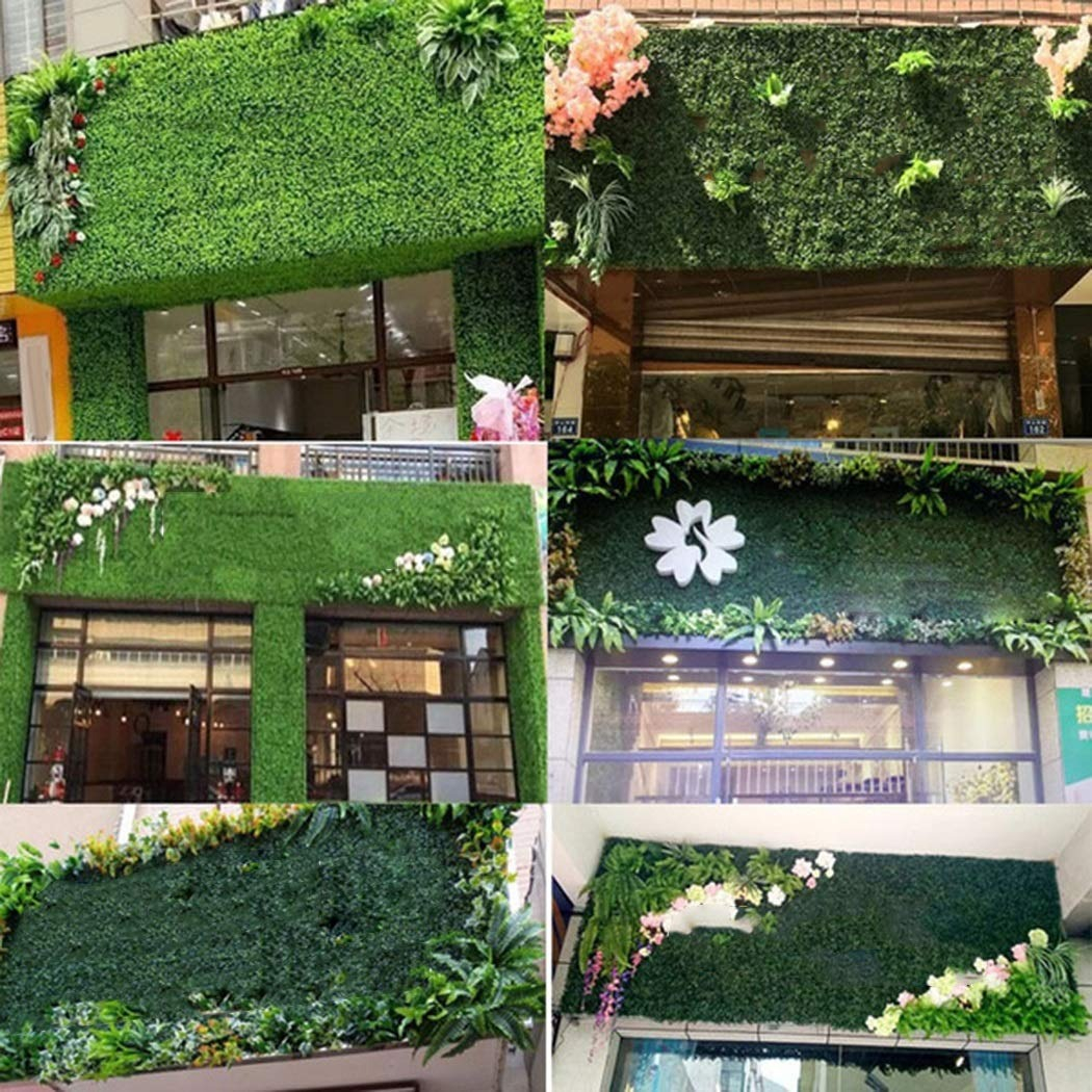 SET 2 PLANTAS ARTIFICIALES CESPED TAPETE DECORA PARED LAU - 7