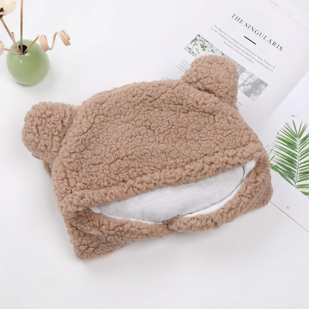 SACO DORMIR FORMA OSITO CAPUCHA POLAR CALIDO BEBE LAU - 7