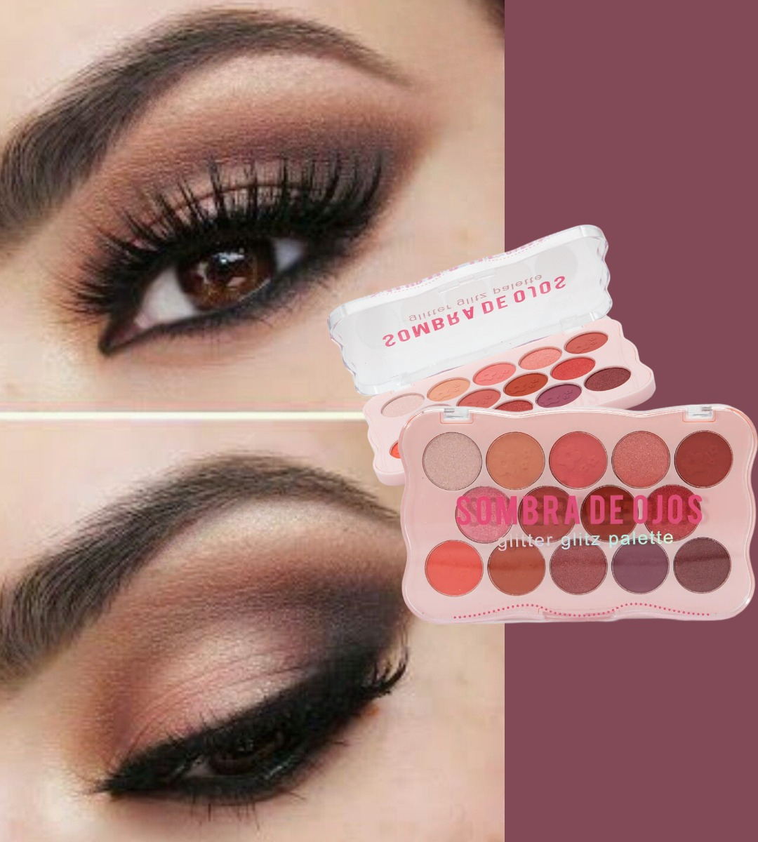 SOMBRA OJOS PALETA 14 TONOS VIBRANTE SUAVE DURADERA JHN - 5