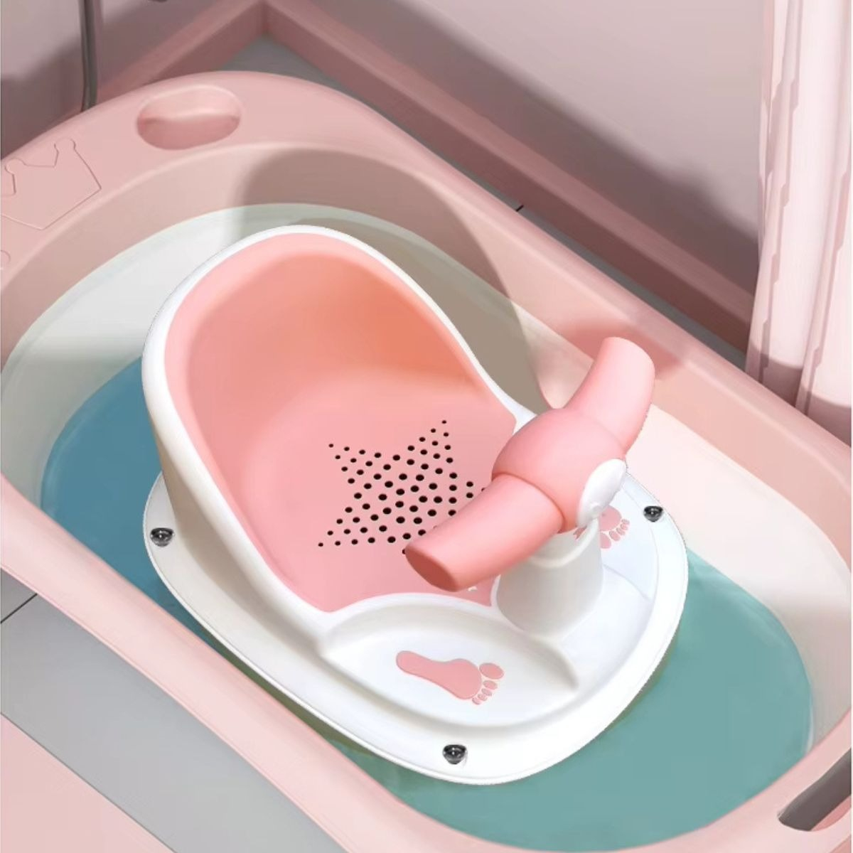 SILLA DE TINA BAÑERA ASIENTO RESPALDO ERGONOMICO BEBES LAU - 3