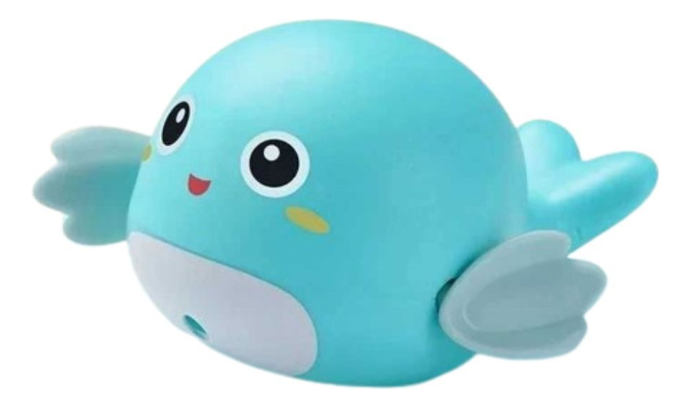 SET 6 JUGUETES DE BAÑO FORMA BALLENA ACUATICO DIVERTIDO LAU - 1