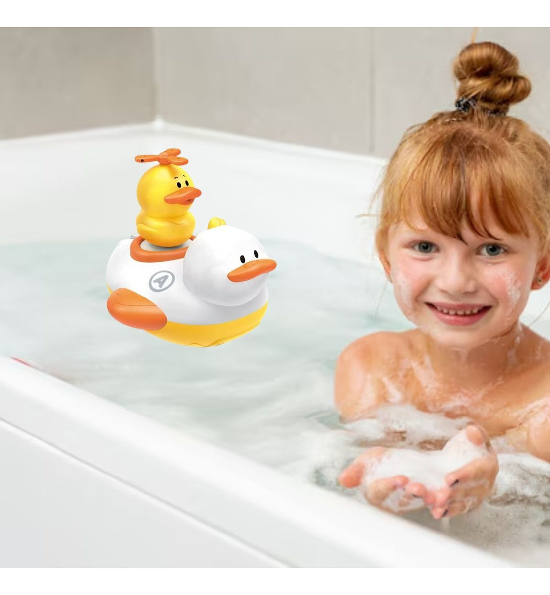 JUGUETE DE BAÑO PATOS AUTOMATICO ROCIADOR AGUA BEBE LAU - 6