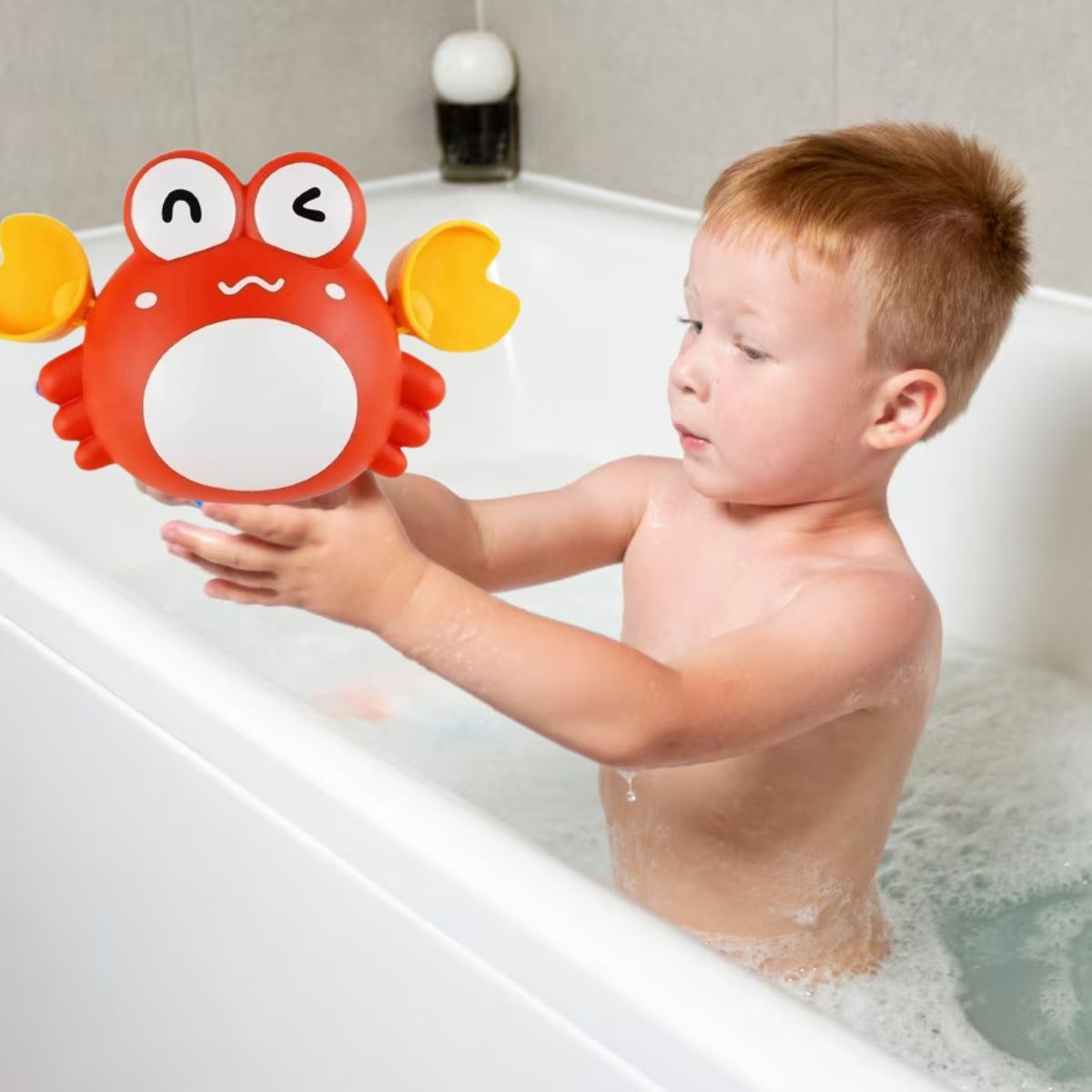 SET 6 JUGUETES DE BAÑO MOVILES CUERDA ANIMALITOS BEBE LAU - 8