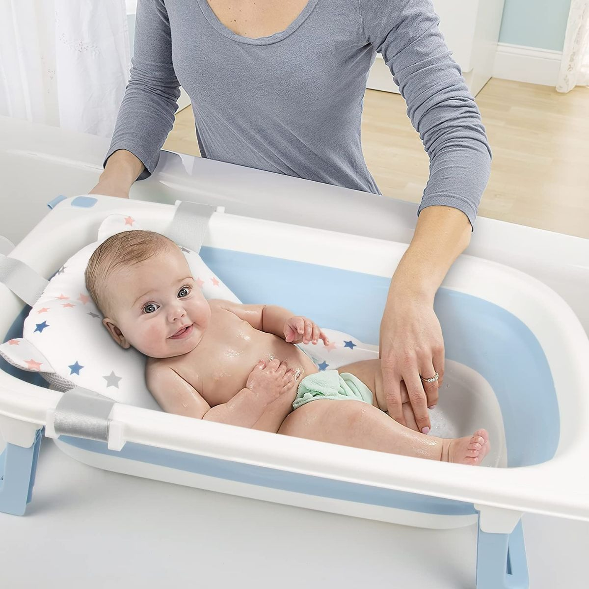SET 2 ALMOHADILLA DE BAÑO FLOTANTE 0-6M ERGONOMICO BEBE LAU - 3