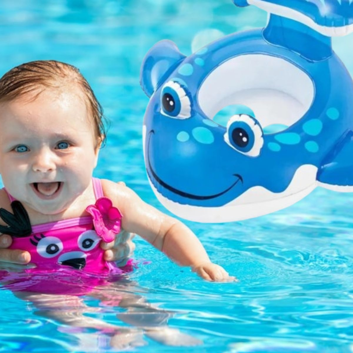 FLOTADOR INFLABLE INFANTIL BALLENA PISCINA VERANO NIÑOS LAU - 9