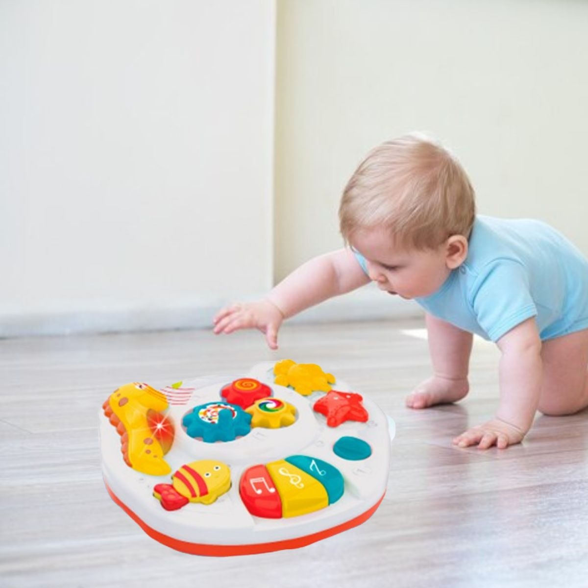 JUGUETE PARA BEBE 2 EN 1 MUSICAL MESA ACTIVIDADES LAU - 9