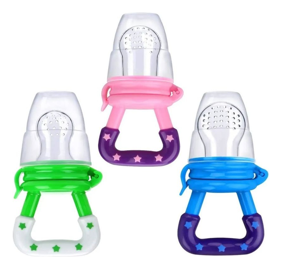 SET 8 TETINA DE SILICONA ALIMENTANCION FRUTAS VERDURAS LAU - 1