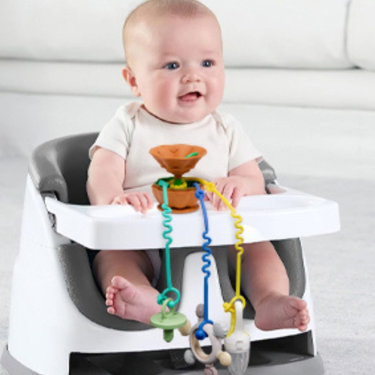 SUJETADOR JUGUETES CON SOPORTE CORREA SILICONA BEBE LAU - 4