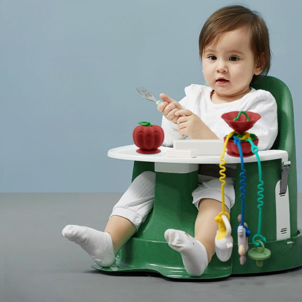 SUJETADOR JUGUETES CON SOPORTE CORREA SILICONA BEBE LAU - 9