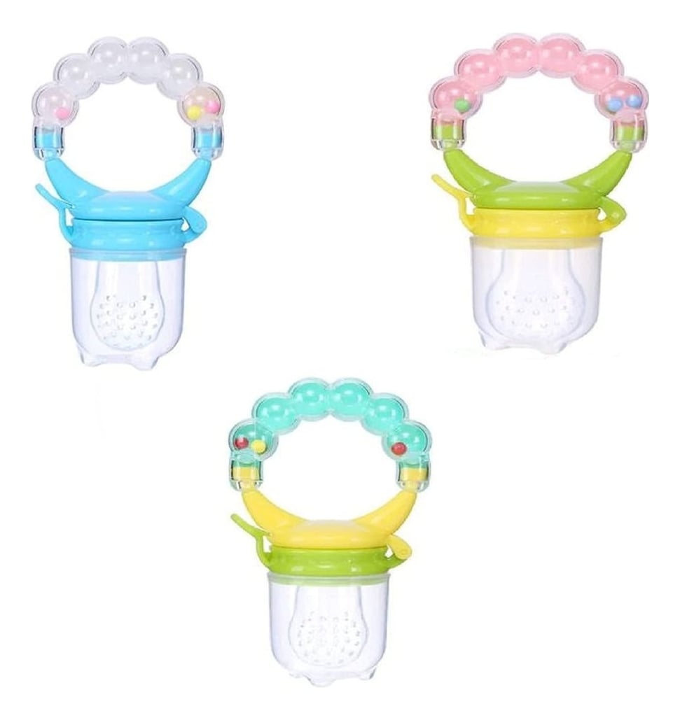 SET 5 CHUPETE ALIMENTADOR FRUTAS SENSORIAL SILICONA BEBE LAU - 3