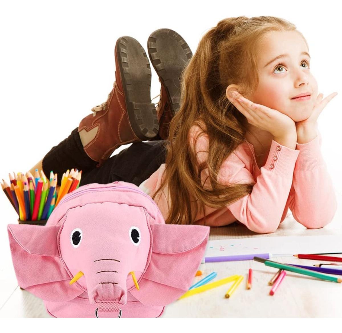 MOCHILA PARA BEBES FORMA ELEFANTE CON ARNES PASEO LAU - 5