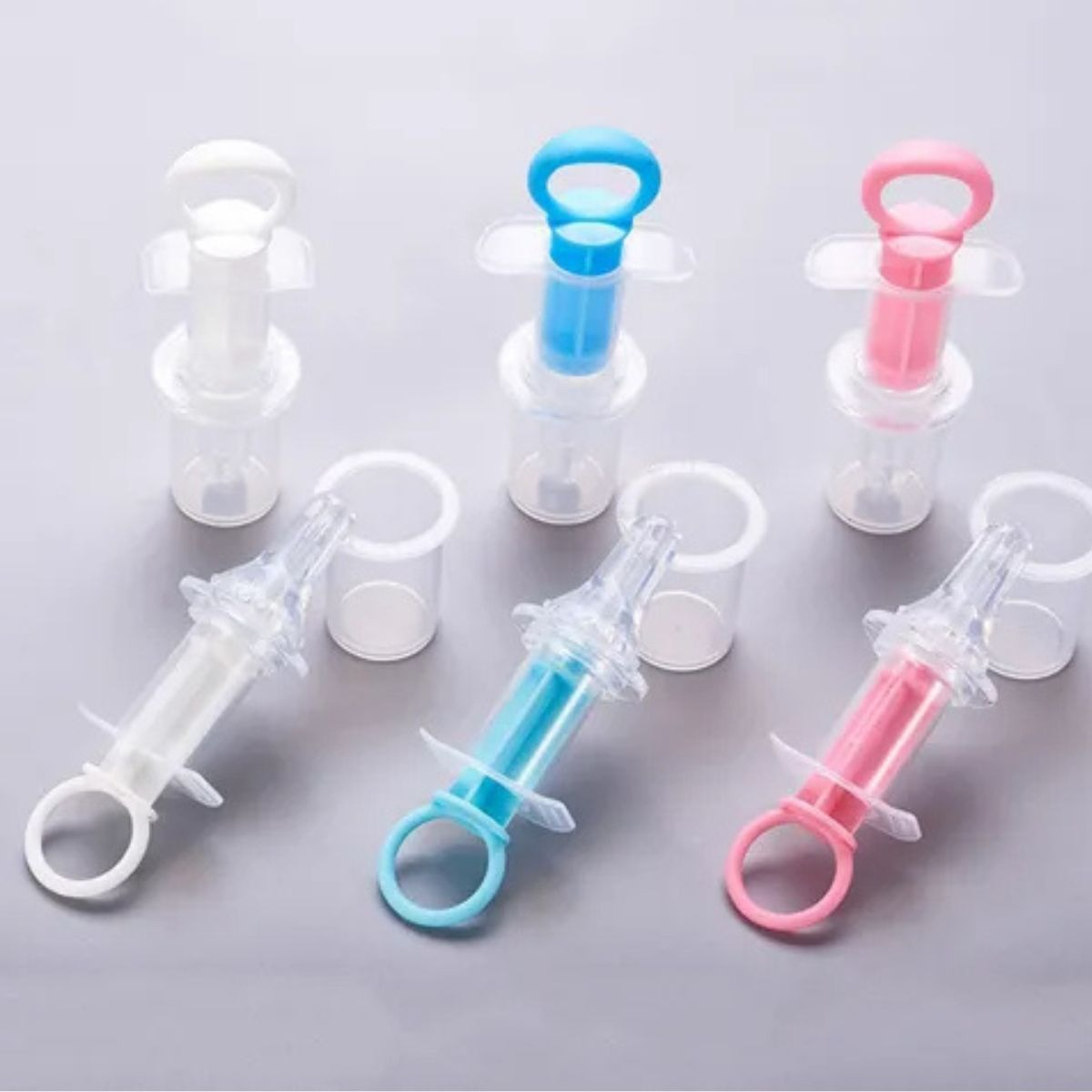 SET 5 DOSIFICADOR DE ALIMENTO FORMA JERINGA PARA BEBE LAU - 7