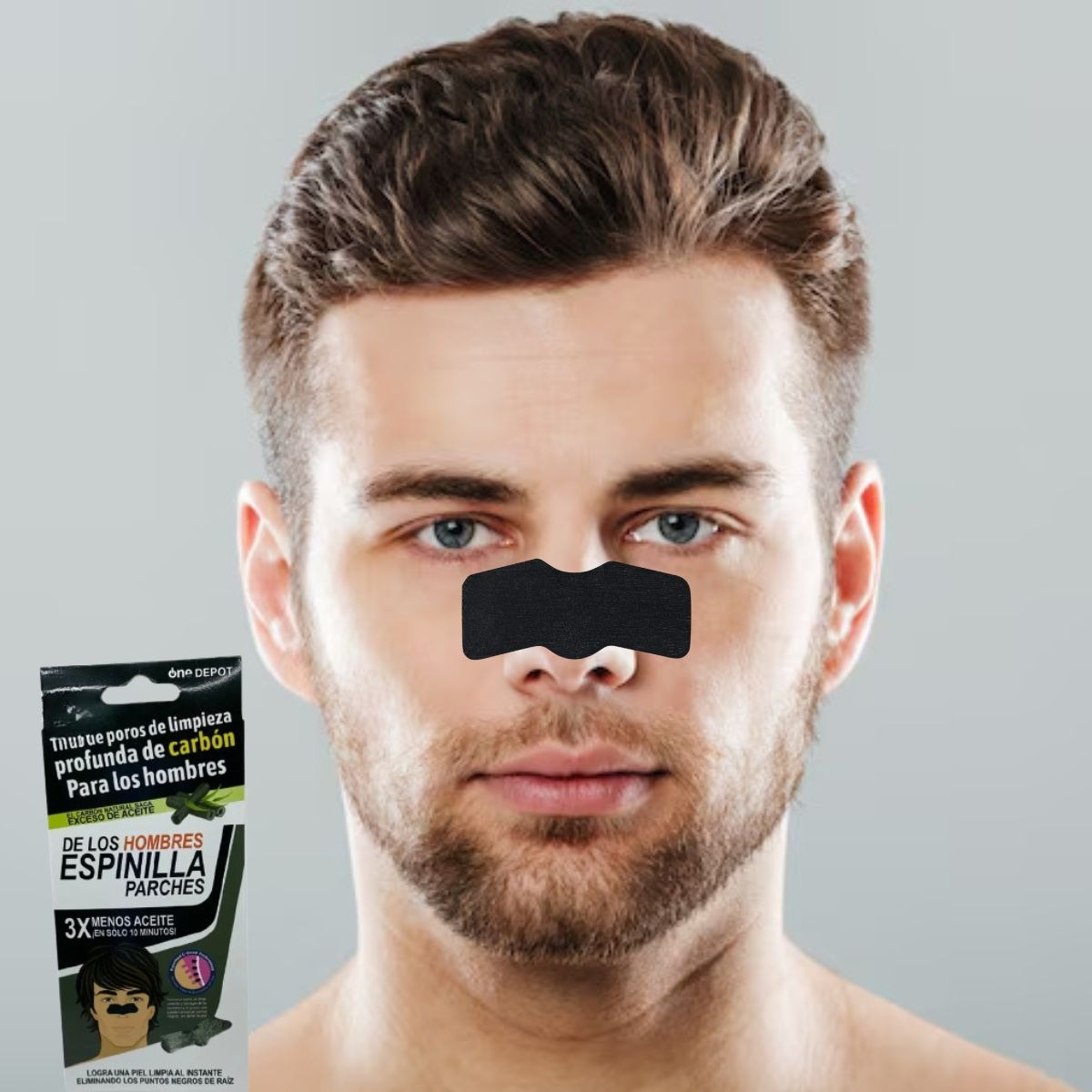 SET 3 MASCARILLAS CARBON TIRAS FACIAL LIMPIEZA PROFUNDA LAU - 9