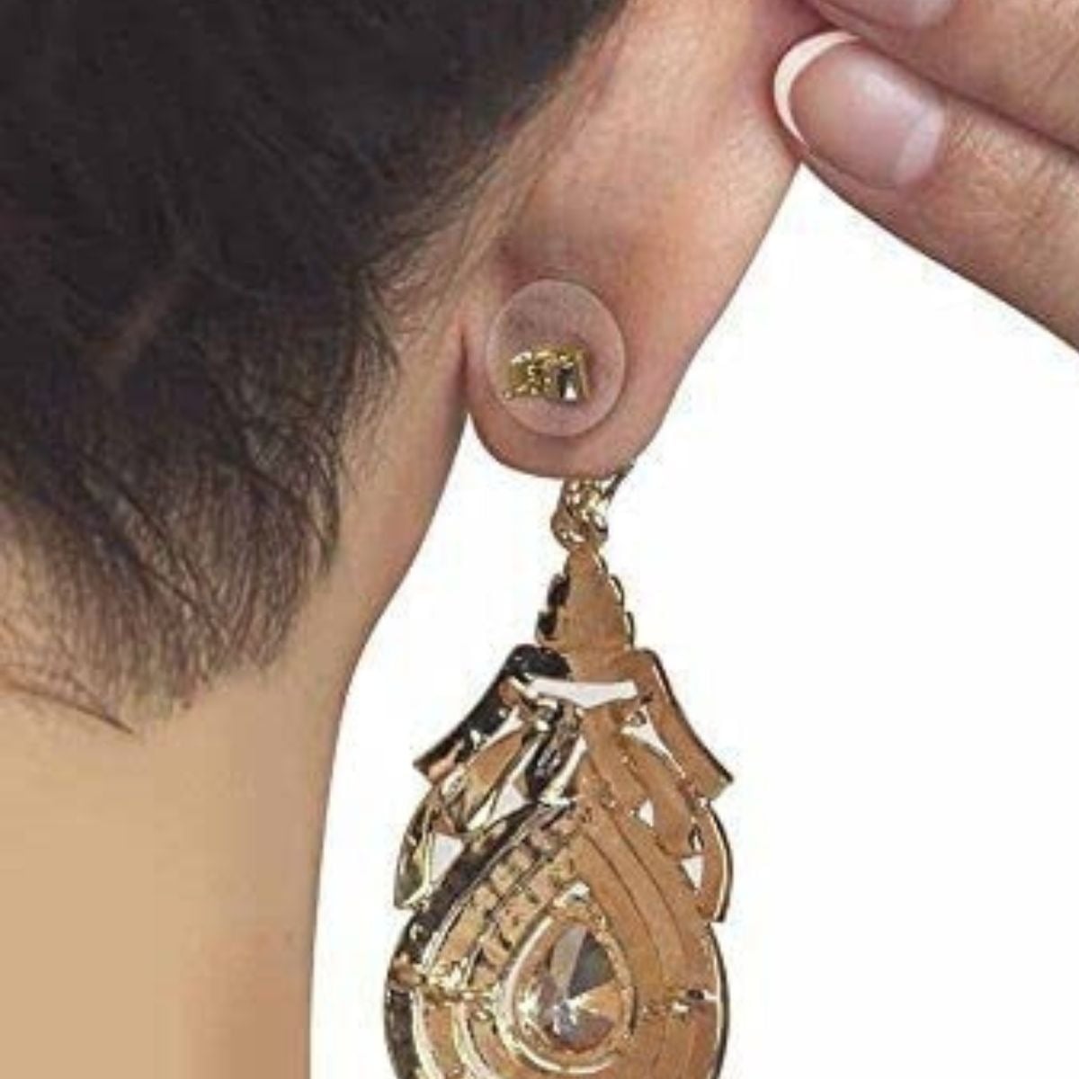 SET 6 PARCHES INVISIBLES SOPORTE PARA LOBULO DE OREJA LAU - 3