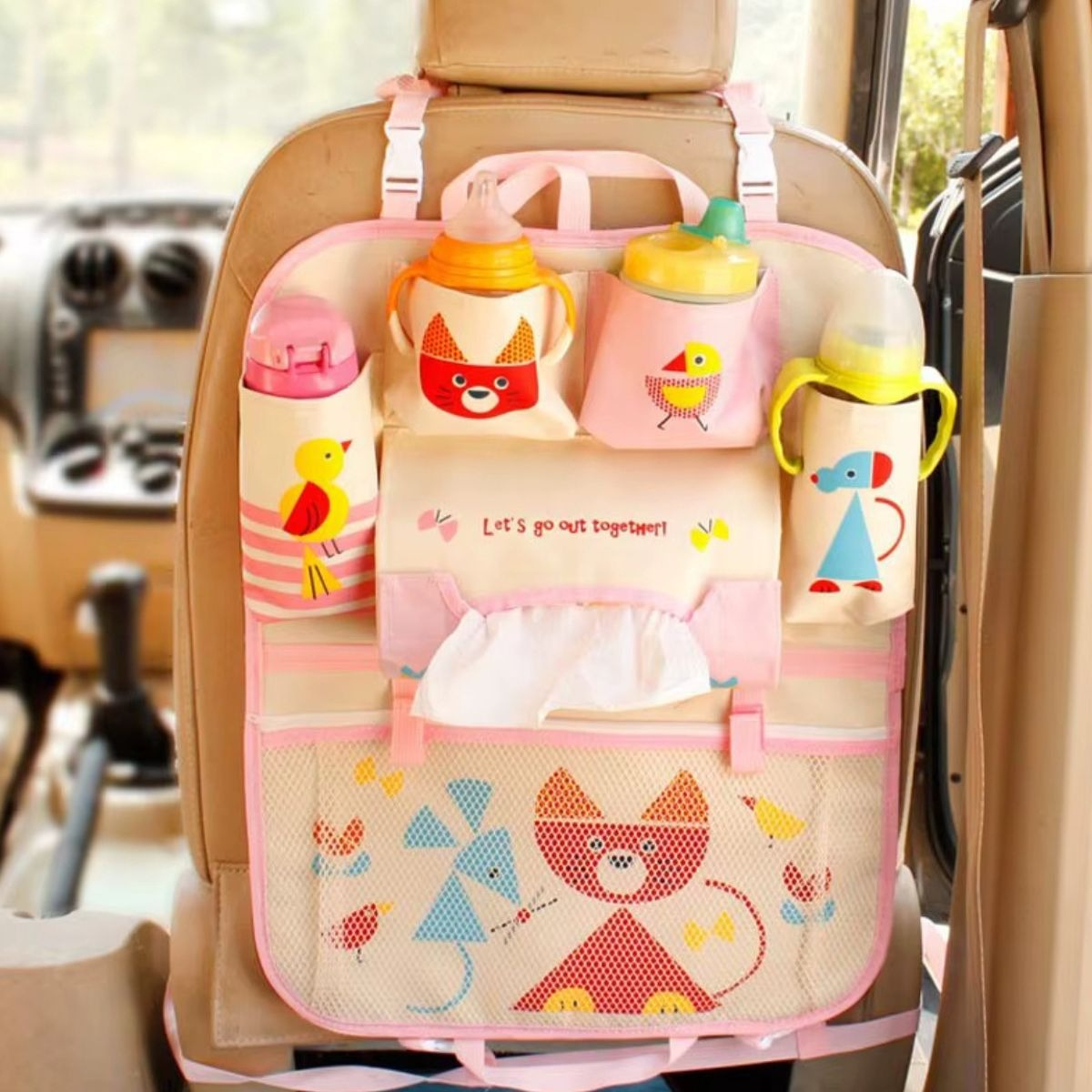 ORGANIZADOR DE ASIENTO TRASERO PARA COCHE IMPERMEABLE LAU - 4