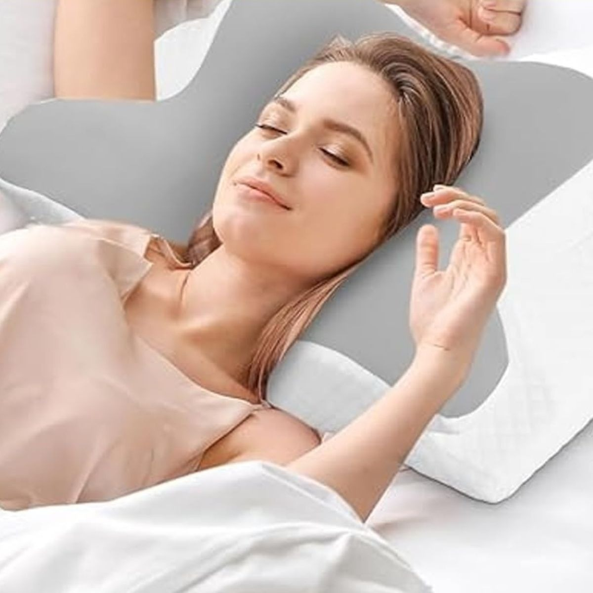 ALMOHADA ORTOPEDICA CERVICAL FORMA MARIPOSA ERGONOMICA LAU - 9