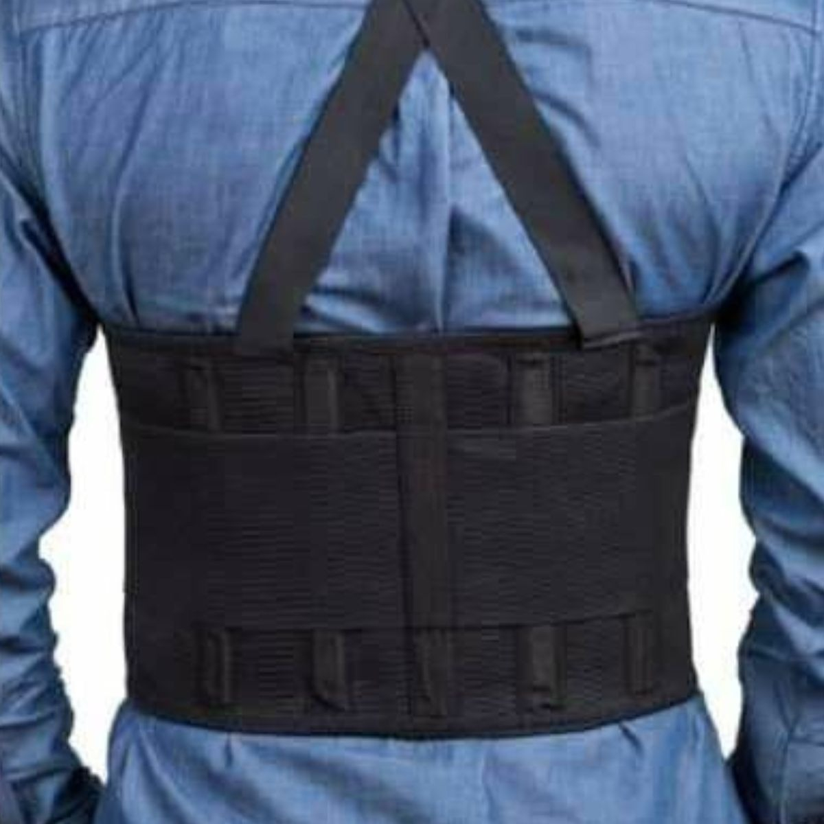 FAJA CINTURON SOPORTE LUMBAR CON TIRANTES AJUSTABLE LAU - 3