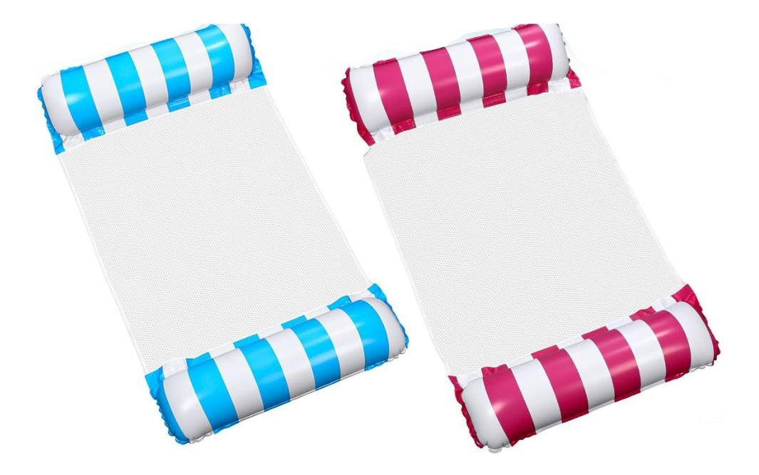 SET 2 INFLABLE FLOTANTE FORMA HAMACA PARA PISCINA LAU - 1