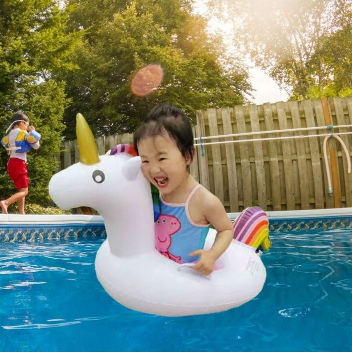 SET 3 INFLABLE FLOTADOR FORMA DE UNICORNIO PISCINA LAU - 5