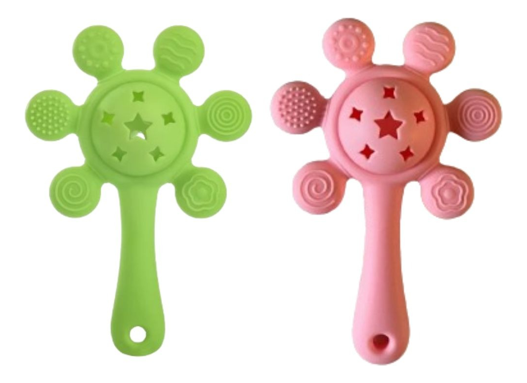 SET 3 MORDEDORES 2EN1 MULTITEXTURA SENSORIAL BEBE LAU - 6